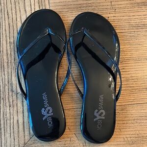 Yosi Samra Glossy Black Women's Sandals